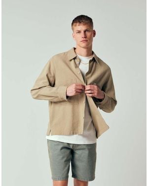 DOUBLE A by WOOD WOOD Clay Overshirt - Natural