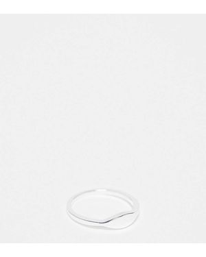 SEOL + GOLD Sterling Zilveren Stapelbare Ring - Wit