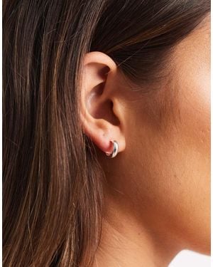 Kingsley Ryan 10mm Open Hoop Earrings - Brown