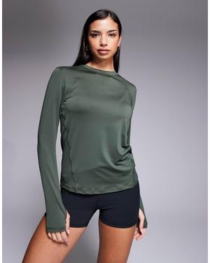 4505 Icon Active Quick Dry Long Sleeve Running Top - Grey