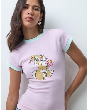 ASOS Disney Baby Tee With Thumper Print - Purple