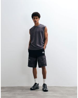 Aape By A Bathing Ape Aape by a bathing ape locker geschnittene jersey-shorts mit motocross-design - Weiß