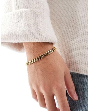 ASOS Waterproof Stainless Steel Curb Chain Bracelet - White