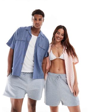 ASOS Pantaloncini Slim Taglio Corto Slavato - Blu