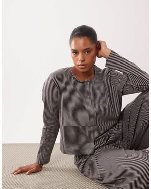 ASOS Asos Design Curve Mix & Match Cardigan Top - Gray