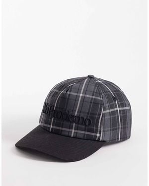 No Problemo Casquette à carreaux écossais - Noir