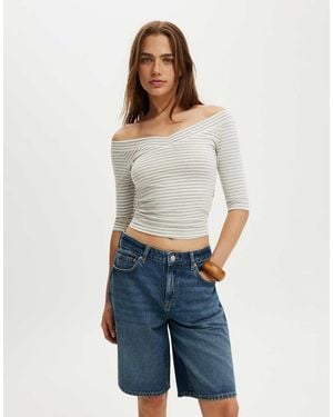 Cotton On Baggy Denim Short - Blue