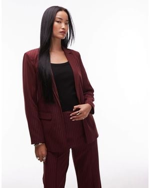 Pieces Tailo Blazer Co-ord - Red