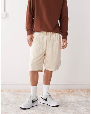 KTZ Oversized Jersey Mesh Shorts - Natural