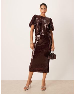 Y.A.S Gonna Midi Premium - Rosso