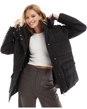 Vero Moda Short Hooded Padded Jacket - Black