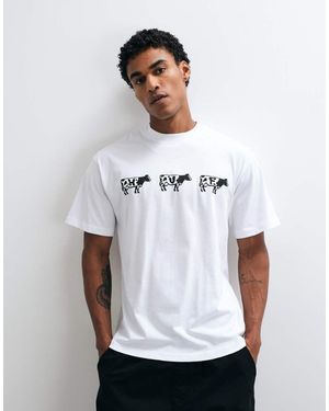 Huf Cow Graphic T-Shirt - White