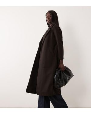 Vero Moda Belted Formal Maxi Coat - Black