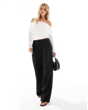 Vero Moda Dad Fit Tailored Pants - Black