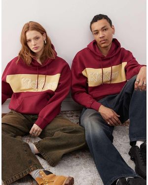 Kickers Sudadera Rojo Cereza Oscuro Extragrande Con Capucha De