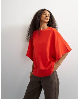TOPSHOP Batwing T-Shirt - Rood
