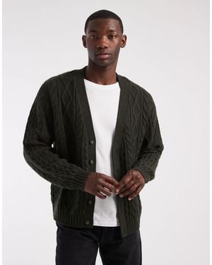 Levi's – strickjacke aus grobmaschigem wollmix - Schwarz