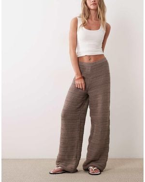 ASOS Crochet Knit Trouser Co-ord - Multicolour