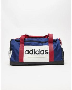 adidas Originals Petate Blanco, Azul Y Rojo De Estilo Retro De Adidas Training