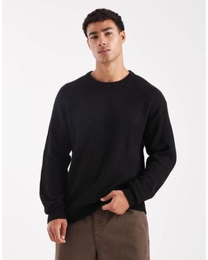 JJ Rebel – strukturierter oversize-pullover - Schwarz