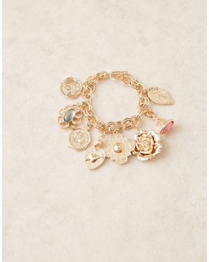 ASOS Pulsera Dorada De Cadena Con Charms Variados De - Neutro