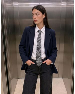 Vero Moda Double Breasted Tailored Blazer Co-ord - Blue