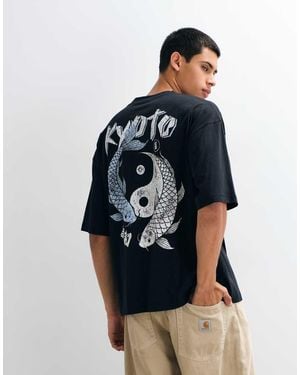 ASOS Oversized T-shirt With Koi Graphic - Blue