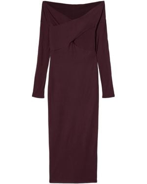 AllSaints – delta – kleid aus jersey - Lila