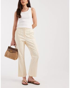 ASOS Tailored Kick Flare Pants - Natural