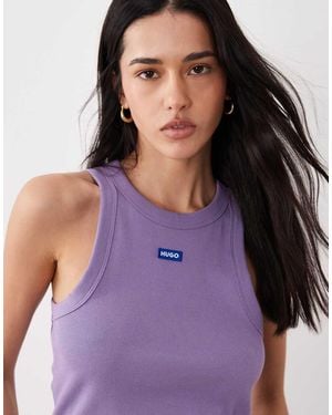 HUGO Easy Tank - Purple