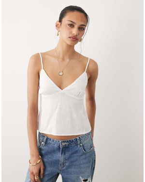 Cotton On Micro Polka Dot Cotton Cami - White