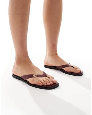 New Look – zehenstegsandalen - Weiß