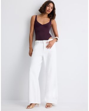 Stradivarius Compressor Bodysuit - White