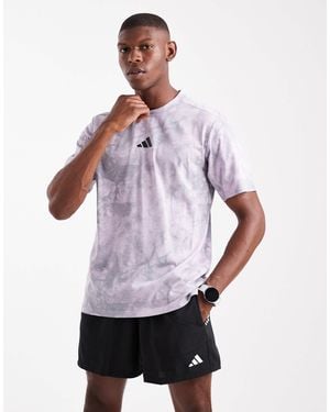 adidas Originals Adidas training - power - t-shirt à imprimé graphique - lavande glacé/prune poudré - Violet