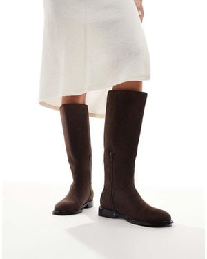 London Rebel Botas De Montar Con Diseño Elegante De Antelina Scarlett De - Blanco