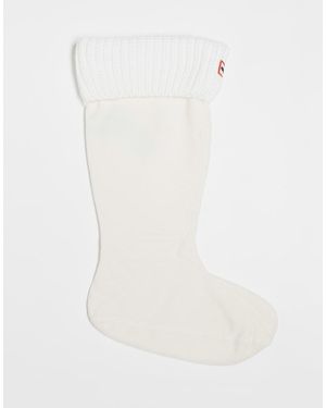 HUNTER Unisex Tall Boot Sock - White
