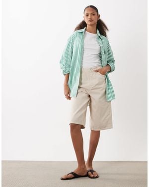 ASOS baggy Bermuda Shorts - Natural
