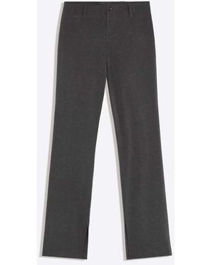 Bershka Slim-Fit Broek Met Lage Taille - Grijs