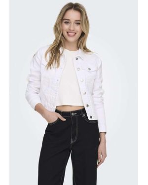 ONLY Aansluitend Denim Jack - Wit
