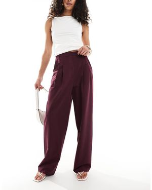 Miss Selfridge Tailo Wide Leg Trouser - Red