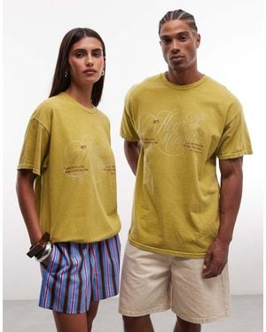 Reclaimed Vintage Unisex Graphic Tee - Green