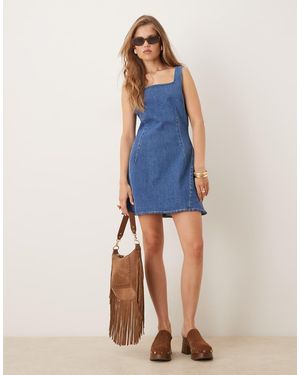 Nobody's Child Delta Denim Mini Shift Dress - Blue