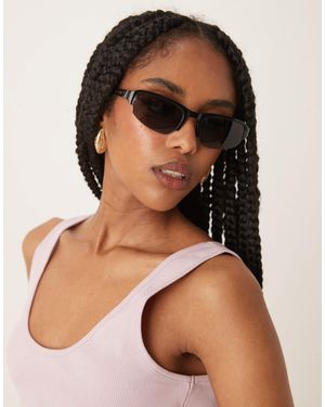 Lu Goldie Gia Racer Style Sunglasses - Brown