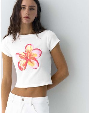 Pull&Bear – t-shirt - Grau