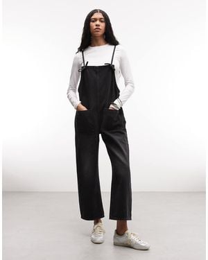 Monki Tuta Jumpsuit A Fondo Ampio - Nero