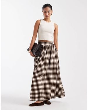 Threadbare Jersey A-Line Midaxi Skirt - White