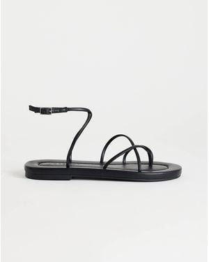 TOPSHOP Emma Strappy Flat Sandal - Brown