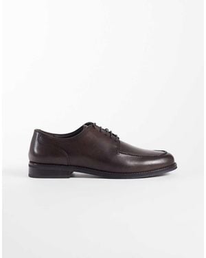 ASOS Lace Up Derby Shoes - Brown
