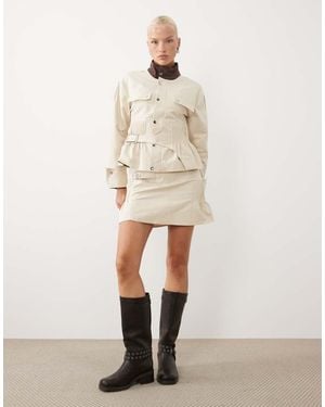 laagam Solace Mini Skirt - Natural
