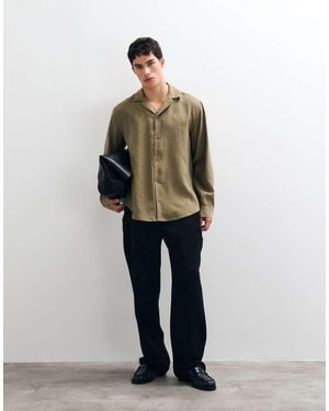 ASOS Relaxed Overhemd Met Reverkraag En Biesdetails - Groen